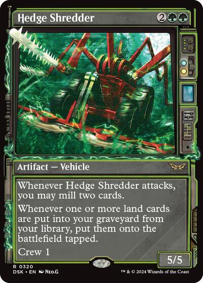 Hedge Shredder (Showcase) (Duskmourn: House of Horror) Light Play Foil