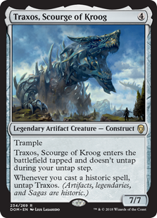 Traxos, Scourge of Kroog (Dominaria) Light Play Foil
