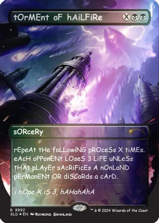 tOrMEnt oF hAiLFiRe (Rainbow Foil) (Secret Lair) Near Mint Foil