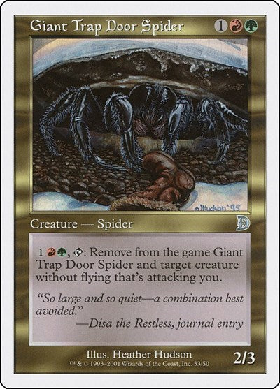 Giant Trap Door Spider (Promos: Deckmasters Garfield vs Finkel) Light Play