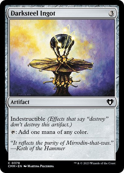 Darksteel Ingot (Commander Masters) Light Play Foil
