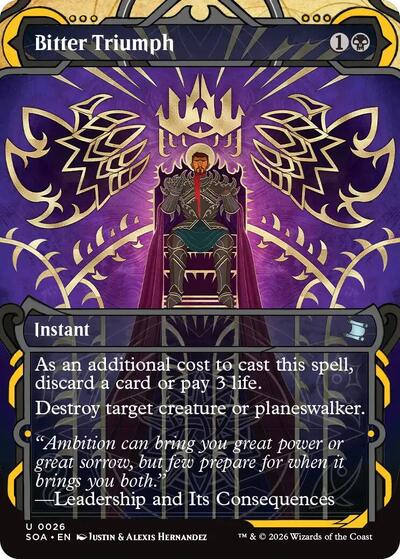Bitter Triumph (Secrets of Strixhaven: Mystical Archive) Near Mint Foil