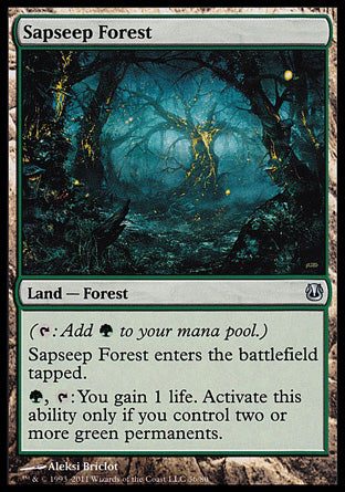 Sapseep Forest (Duel Decks: Ajani vs Nicol Bolas) Damaged / Poor