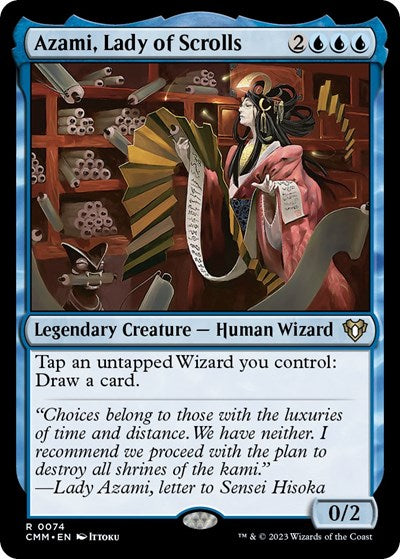 Azami, Lady of Scrolls (Commander Masters) Near Mint Foil