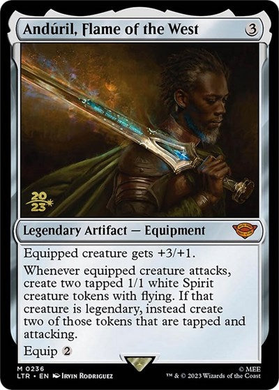 Anduril, Flame of the West (Promos: Prerelease Cards) Light Play Foil