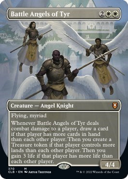 Battle Angels of Tyr (Borderless) (Commander Legends: Battle for Baldur's Gate) Near Mint Foil