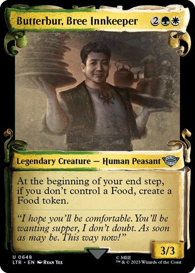 Butterbur, Bree Innkeeper (Showcase Scrolls) (Universes Beyond: The Lord of the Rings: Tales of Middle-earth) Near Mint