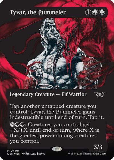 Tyvar, the Pummeler (Showcase) (Textured) (Duskmourn: House of Horror) Near Mint Foil