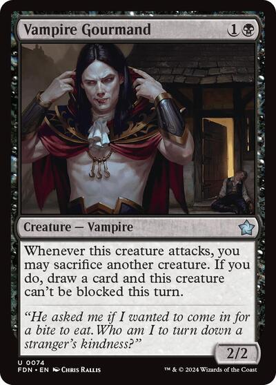 Vampire Gourmand (Foundations) Near Mint Foil