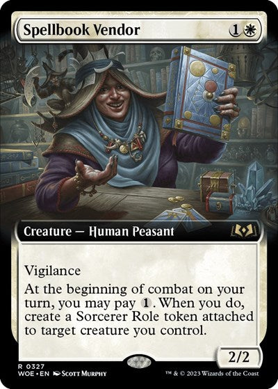 Spellbook Vendor (Extended Art) (Wilds of Eldraine) Near Mint