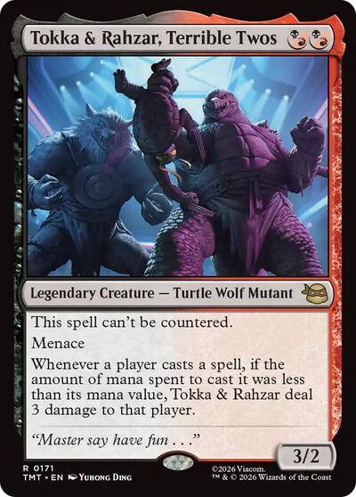 Tokka & Rahzar, Terrible Twos (Teenage Mutant Ninja Turtles) Near Mint Foil