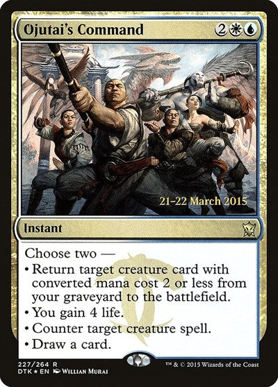Ojutai's Command (Promos: Prerelease Cards) Light Play Foil
