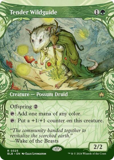 Tender Wildguide (Showcase) (Bloomburrow) Light Play