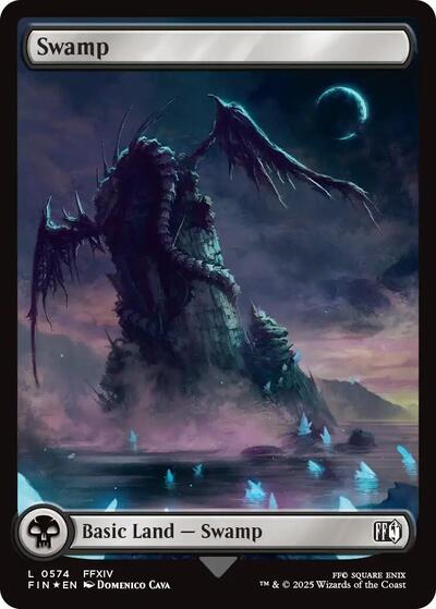 Swamp (0574) (Surge Foil) (Universes Beyond: FINAL FANTASY) Light Play Foil