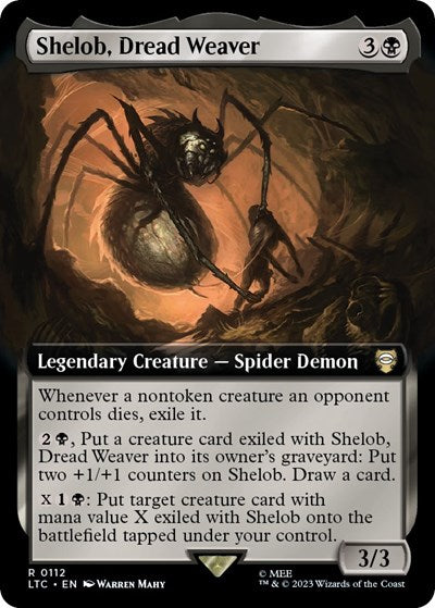 Shelob, Dread Weaver (Extended Art) (Commander: The Lord of the Rings: Tales of Middle-earth) Light Play