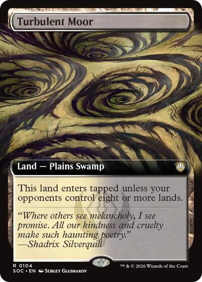 Turbulent Moor (Extended Art) (Commander: Secrets of Strixhaven) Near Mint