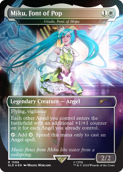 Miku, Font of Pop - Giada, Font of Hope (Rainbow Foil) (Secret Lair) Near Mint Foil