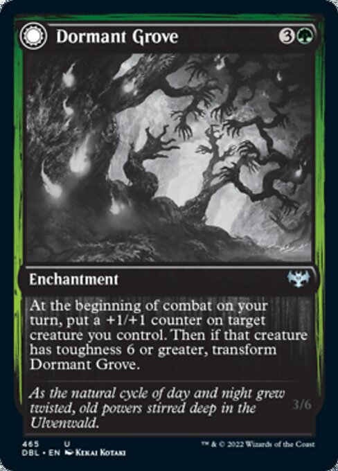 Dormant Grove / Gnarled Grovestrider (Innistrad: Double Feature) Light Play