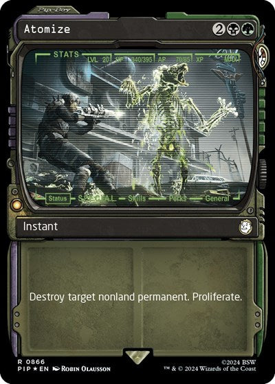 Atomize (Showcase) (Surge Foil) (Universes Beyond: Fallout) Near Mint Foil