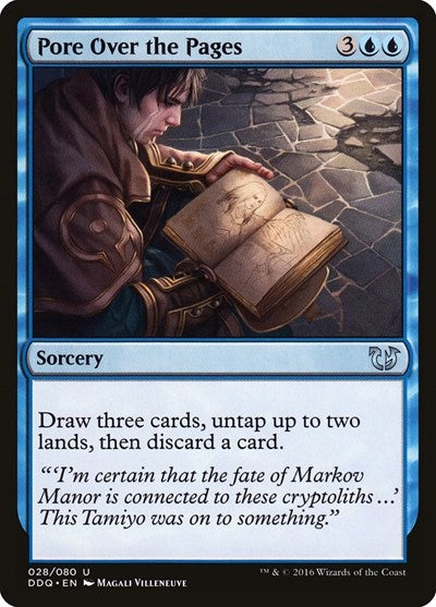 Pore Over the Pages (Duel Decks: Blessed vs Cursed) Near Mint