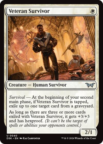Veteran Survivor (Duskmourn: House of Horror) Near Mint