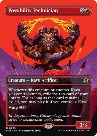 Possibility Technician (Borderless) (Edge of Eternities) Near Mint Foil