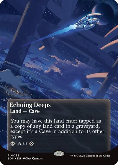 Echoing Deeps (0058) (Borderless) (Stellar Sights) Near Mint