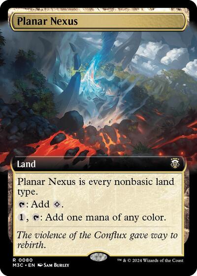 Planar Nexus (Extended Art) (Ripple Foil) (Commander: Modern Horizons 3) Near Mint Foil