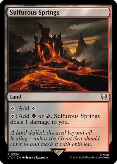 Sulfurous Springs (Commander: The Lord of the Rings: Tales of Middle-earth) Near Mint