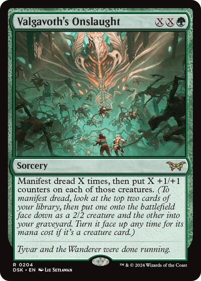 Valgavoth's Onslaught (Duskmourn: House of Horror) Light Play Foil