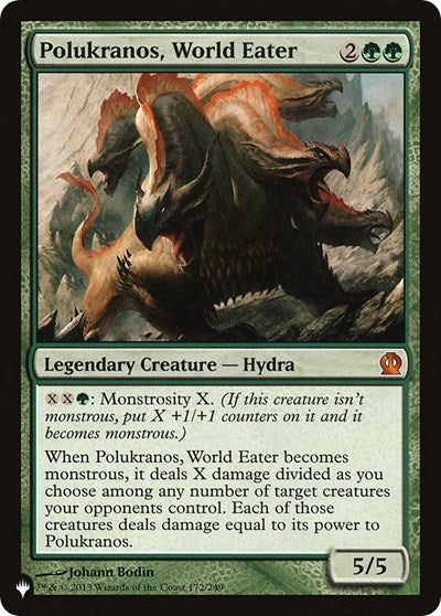 Polukranos, World Eater (The List) Near Mint