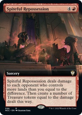 Spiteful Repossession (Extended Art) (Commander: Streets of New Capenna) Light Play Foil