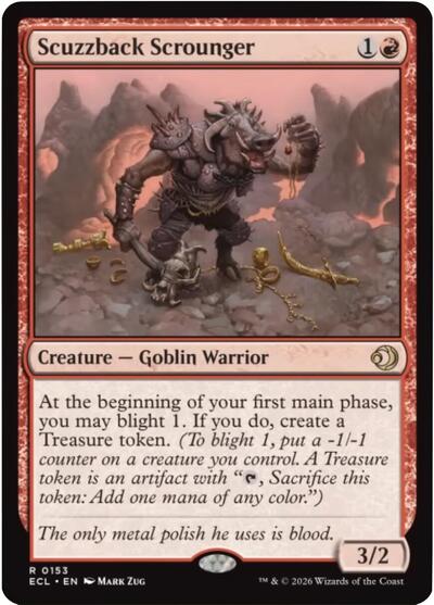 Scuzzback Scrounger (Lorwyn Eclipsed) Near Mint Foil