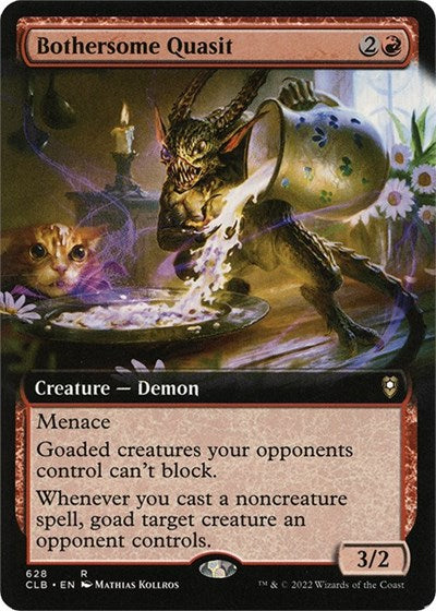 Bothersome Quasit (Extended Art) (Commander Legends: Battle for Baldur's Gate) Light Play