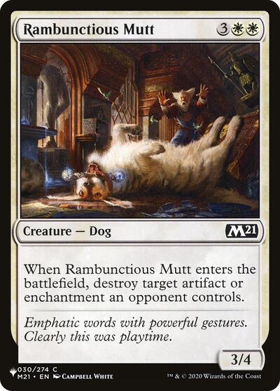 Rambunctious Mutt (The List) Light Play