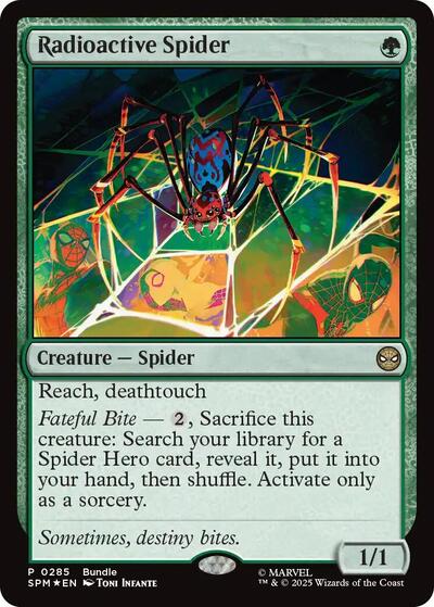 Radioactive Spider (Promos: Unique and Miscellaneous) Light Play Foil