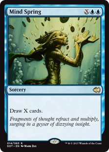 Mind Spring (Duel Decks: Merfolk vs Goblins) Light Play