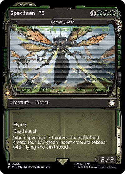 Specimen 73 - Hornet Queen (Showcase) (Universes Beyond: Fallout) Light Play