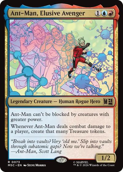 Ant-Man, Elusive Avenger (Surge Foil) (Commander: Marvel Super Heroes) Near Mint Foil