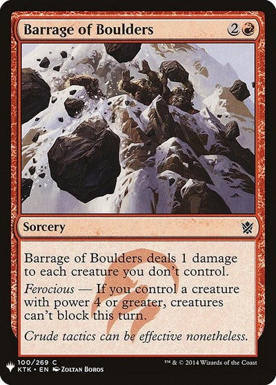 Barrage of Boulders (Mystery Booster) Near Mint