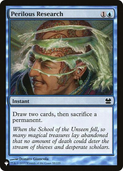 Perilous Research (The List) Near Mint