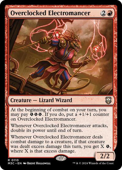 Overclocked Electromancer (Commander: Modern Horizons 3) Light Play