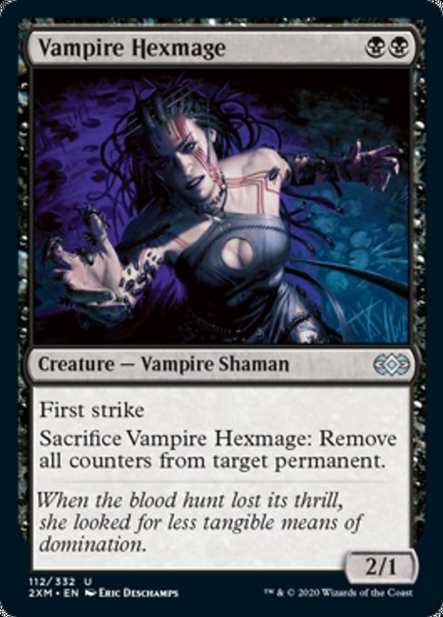 Vampire Hexmage (Double Masters) Light Play