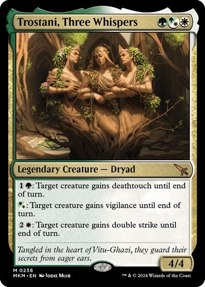 Trostani, Three Whispers (Murders at Karlov Manor) Light Play Foil