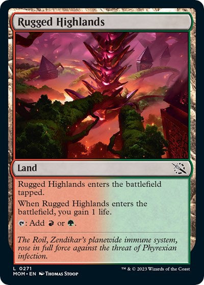 Rugged Highlands (March of the Machine) Near Mint Foil