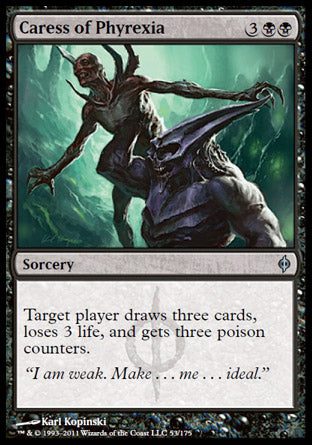 Caress of Phyrexia (New Phyrexia) Light Play Foil
