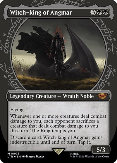 Witch-king of Angmar (Showcase) (Surge Foil) (Universes Beyond: The Lord of the Rings: Tales of Middle-earth) Near Mint Foil