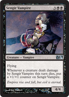 Sengir Vampire (Magic 2014 Core Set) Medium Play Foil
