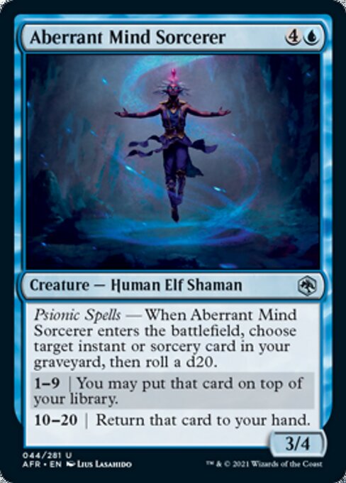 Aberrant Mind Sorcerer (Adventures in the Forgotten Realms) Light Play Foil