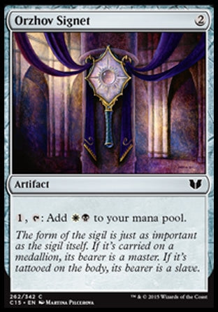 Orzhov Signet (Commander 2015) Light Play